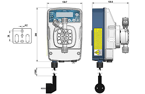 Насос eONE MF 1-10 100/250V PVDF TFE/P, фото 2