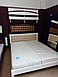 Кровать из массива ольхи  «Модерн М» 160*200, цвет махонь обивка itaka, фото 6