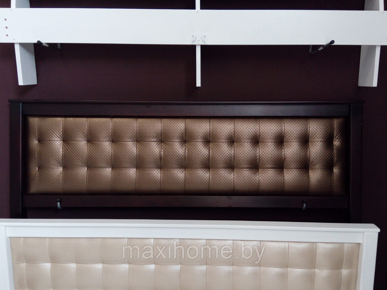 Кровать из массива ольхи «Модерн М» 160*200, цвет венге - фото 5 - id-p81157797