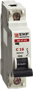 Автоматический выключатель 1п 20А 4,5кА, "С" EKF Basic - фото 3 - id-p30631228