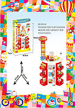 Игровой набор Супермаркет с тележкой 922-20 (кассовый аппарат, корзинка продукты, сканер, весы)