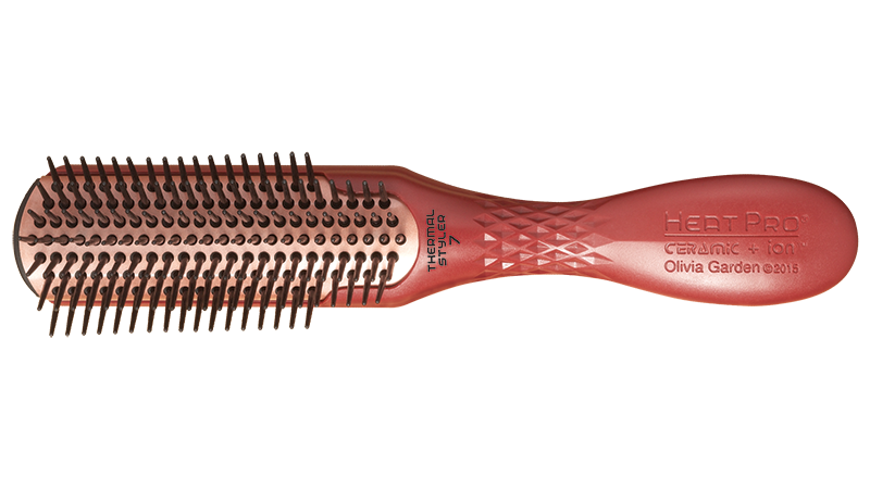 Щетка массажная Olivia Garden Heat Pro Ceramic + Ion Thermal Styler BR-HP1PC-ST7RW (7-ми рядная)