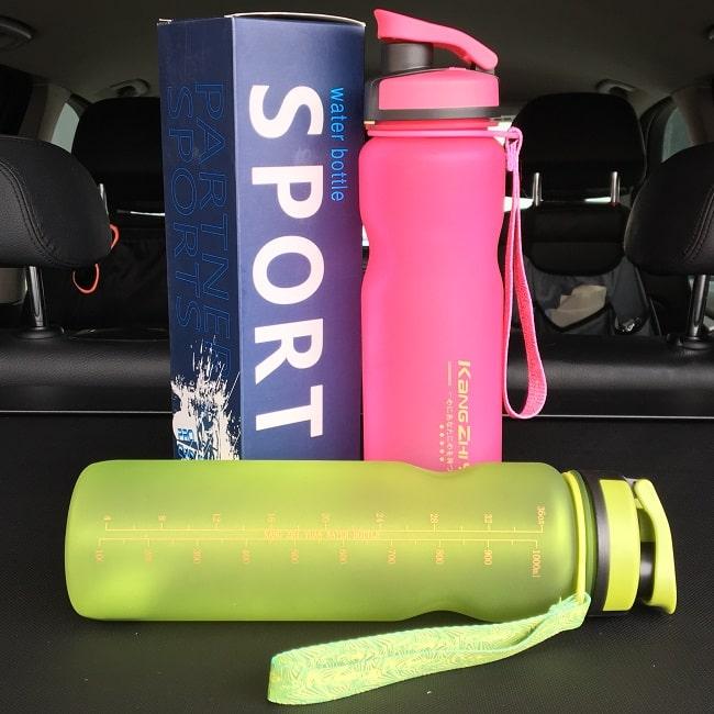 Спортивная бутылка для воды «Sports» розовая 1 литр - фото 6 - id-p84210516