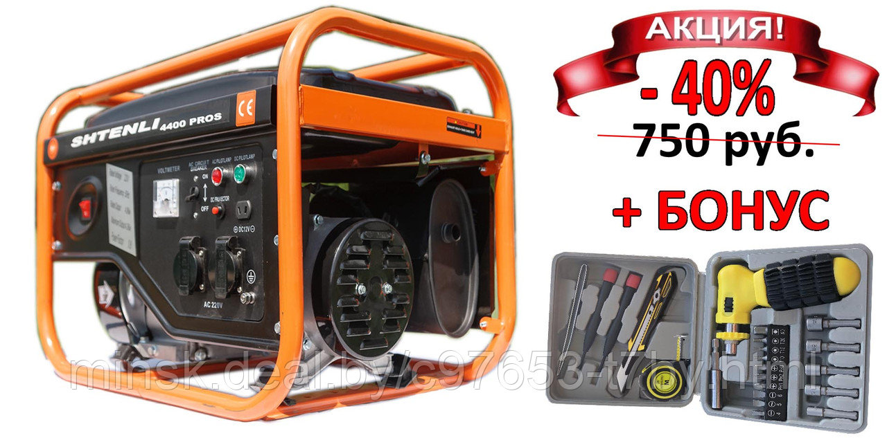 Бензиновый генератор Shtenli PRO 4400
