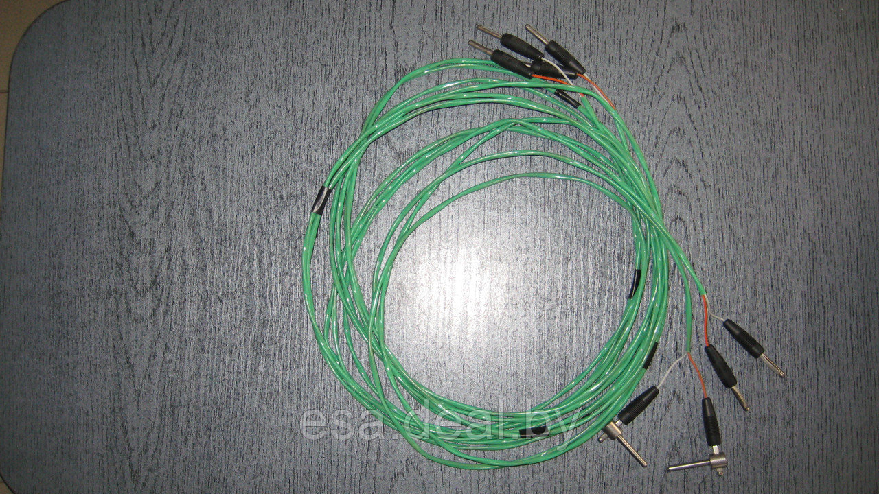 Вилки для датчиков измерения влажности древесины и тефлоновый  кабель (высокопрочный и термостойкий) для этих