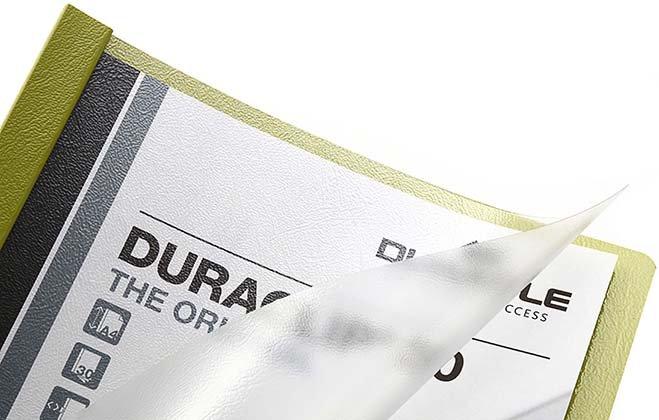 Папка пластиковая с клипом Durable Duraclip А4, 30 л., толщина пластика 0,4 мм, зеленая - фото 1 - id-p12781858