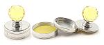 Оснастка металлическая «Сириус» для круглых печатей для клише печати &#248;40 мм, желтый камень/серебристая