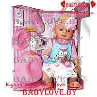 Кукла-пупс Baby Love на 8 функций (аксессуары,каша,соска,памперс) BL023W