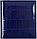 Визитница из натуральной кожи «Кинг» 4327 115*125 мм, 2 кармана, 18 листов, рифленая синяя (крупное рифление), фото 3