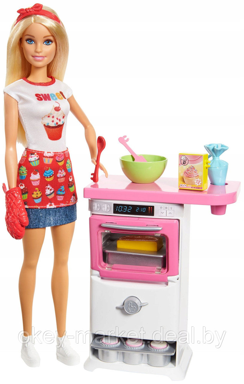 Игровой набор Barbie Пекарь FHP57 - фото 1 - id-p84300848