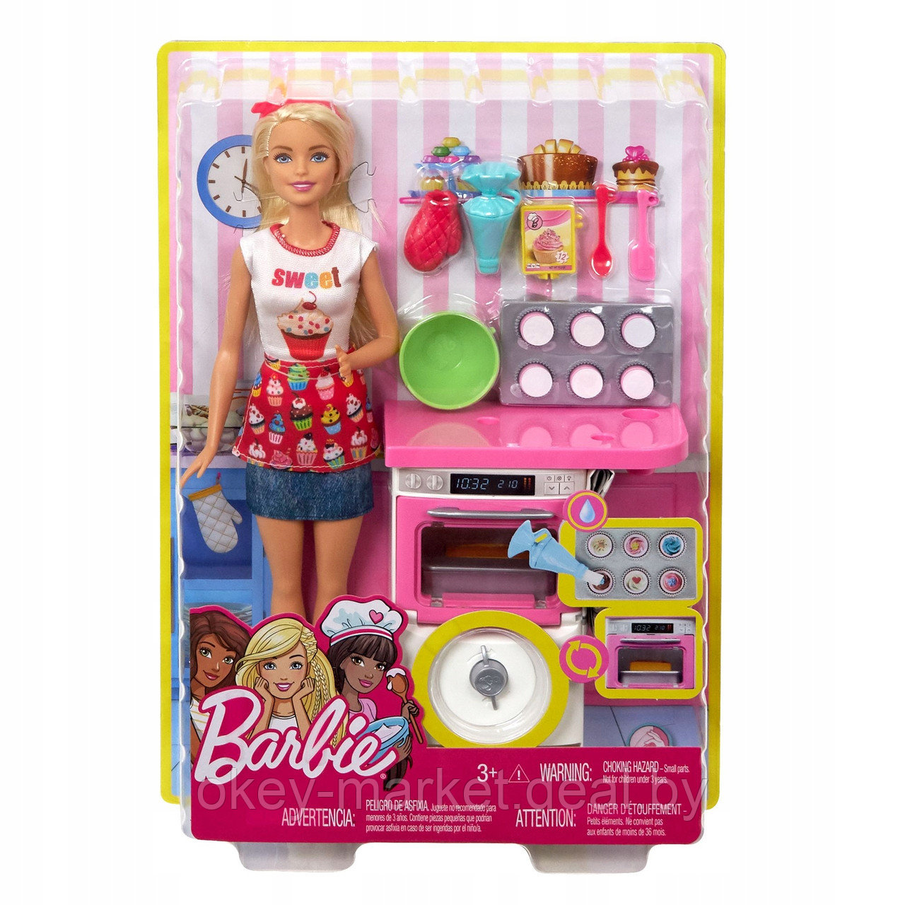 Игровой набор Barbie Пекарь FHP57 - фото 6 - id-p84300848