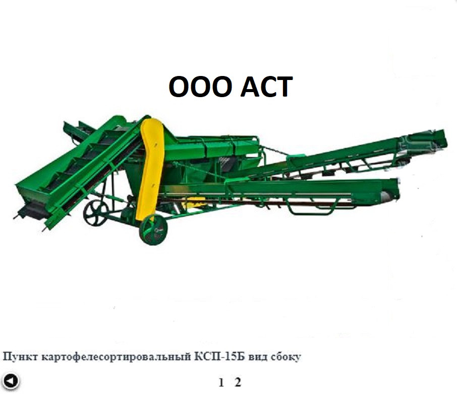 Картофелесортировочный пункт КСП-15Б для сортировки картофеля - фото 2 - id-p84300846