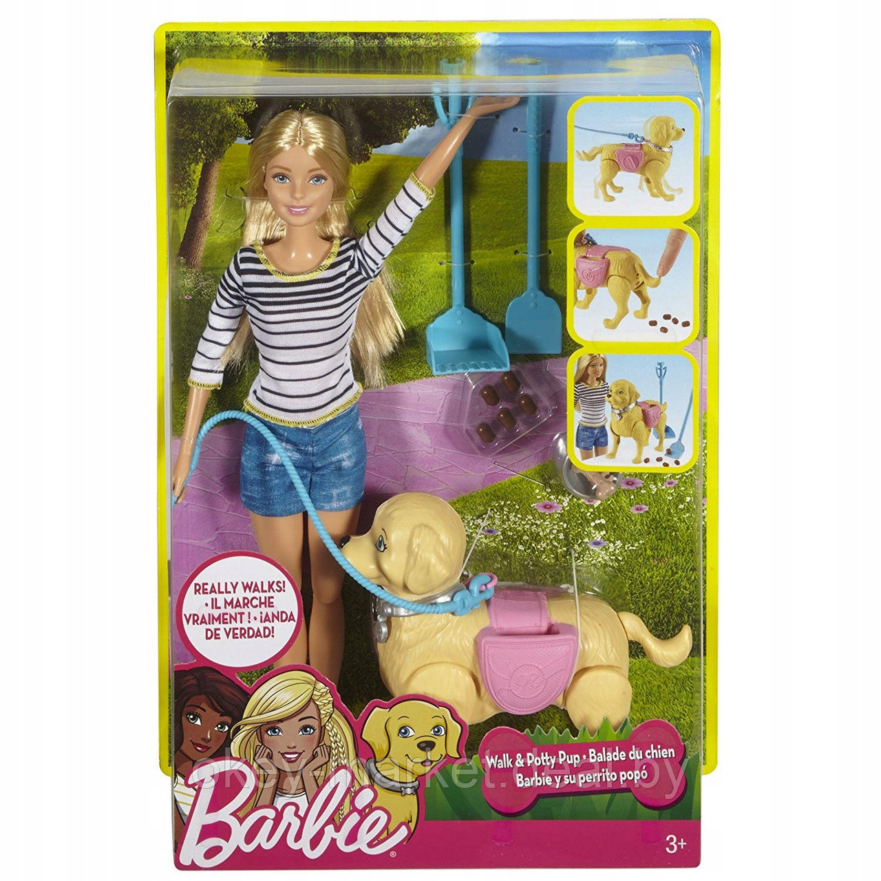 Игровой набор Barbie "Прогулка с питомцем" DWJ68 - фото 8 - id-p84300958