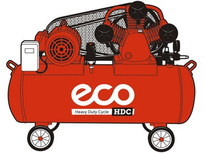 Компрессор ECO AE-1500-30HD / эко AE-1500-30HD - фото 2 - id-p4081858