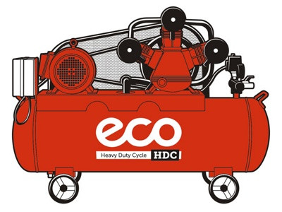Компрессор ECO AE-2000-55HD (810 л/мин, 8 атм., рес.200л, 5.5 кВт/380В) / эко AE-2000-55HD - фото 2 - id-p4081859