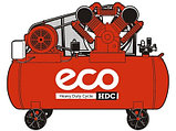 Компрессор ECO AE-3000-75HD (1455 л/мин, 8 атм., рес.300л, 7.5 кВт/380В) / эко  AE-3000-75HD , фото 2