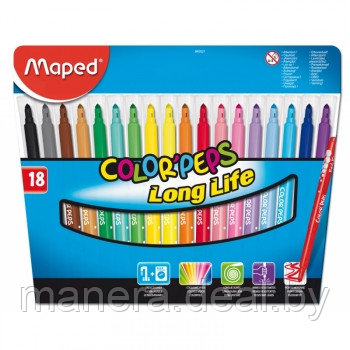 Набор фломастеров "Color Peps" 18 цв. (СМ) 845021LM - фото 1 - id-p3113457