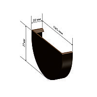 Заглушка для желоба коричневый
