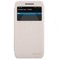 Полиуретановый чехол Nillkin Sparkle Leather Case Gold для HTC Desire 616 Dual Sim
