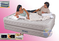 Intex 66962 Надувная кровать Queen Supreme Air-Flow Bed, размер 152x203x51 см (насос 220v)