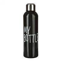 Бутылка для воды My Bottle с винтовой крышкой, 500 мл, чёрная