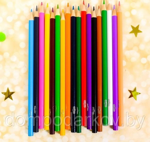 Карандаши цветные 18 цветов СМЕШАРИКИ "Крош, Ежик и Нюша" - фото 2 - id-p84545549