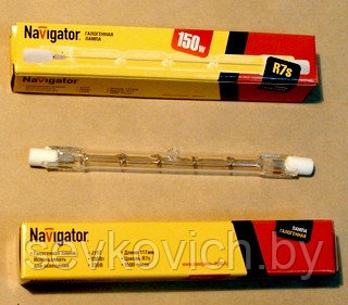 Лампа линейная галогенная Navigator J117mm R7s 230V 150W