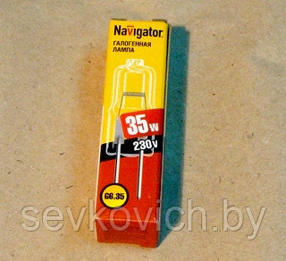 Лампа точечная капсула G6,35 Navigator JCD 220V 35W, 50W