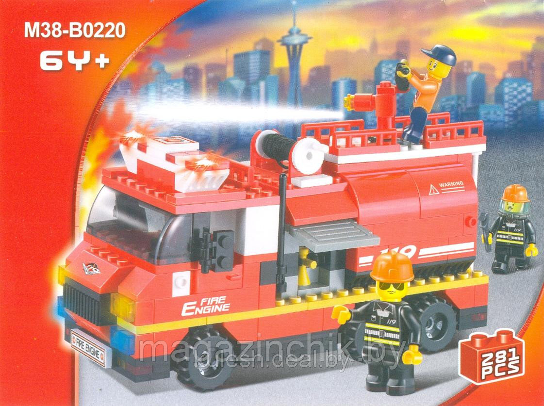 Конструктор Пожарные спасатели M38-B0220 Sluban (Слубан) 281 деталь аналог Лего (LEGO) купить в Минске - фото 1 - id-p4097113