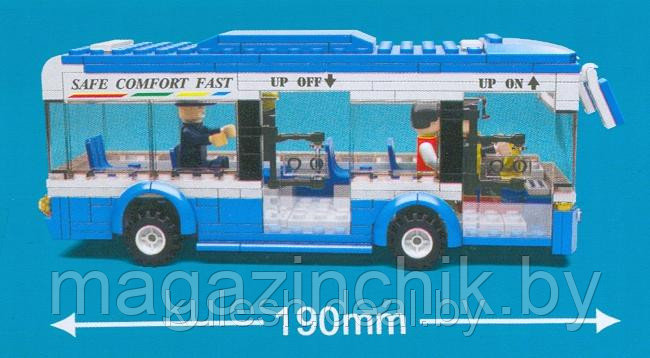 Конструктор Автобус M38-B0330 Sluban (Слубан) 235 деталей аналог Лего (LEGO) купить в Минске - фото 3 - id-p4097179