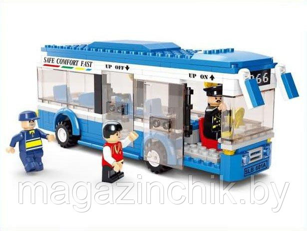 Конструктор Автобус M38-B0330 Sluban (Слубан) 235 деталей аналог Лего (LEGO) купить в Минске - фото 6 - id-p4097179