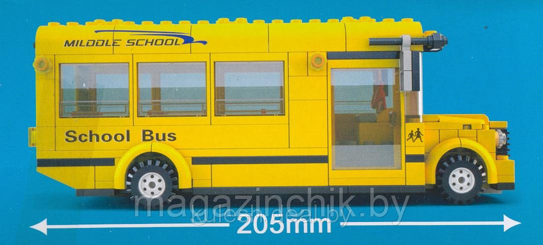 Конструктор Школьный автобус M38-B0333 Sluban (Слубан) 496 деталей аналог Лего (LEGO) купить в Минске - фото 6 - id-p4097189