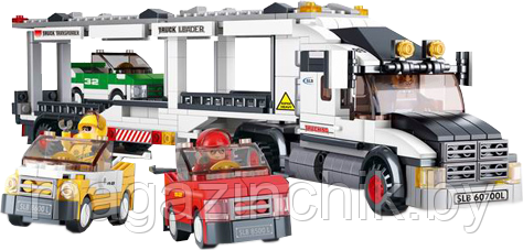 Конструктор Автовоз M38-B0339 Sluban (Слубан) 638 дет., длина модели 39 см аналог Лего (LEGO) - фото 2 - id-p4097196
