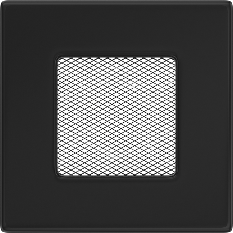 Решетка каминная вентиляционная черная C - фото 1 - id-p84586373