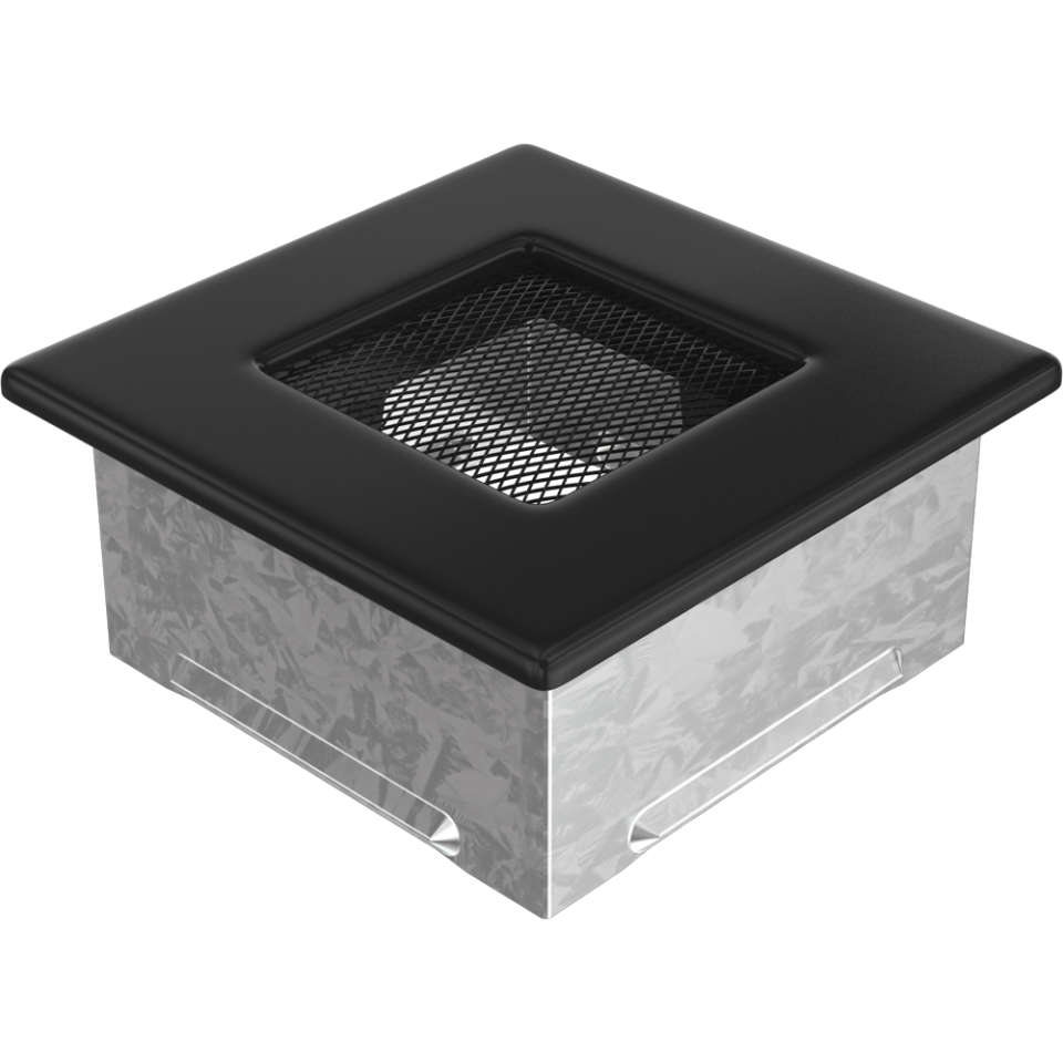 Решетка каминная вентиляционная черная C - фото 2 - id-p84586373
