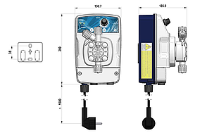 Насос eONE BASIC 5-7 100/250V PVDF TFE/P, фото 2