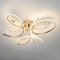 Светодиодный потолочный светильник 90099/3 золото Saona Eurosvet, фото 2