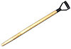 Черенок для снеговых лопат деревянный d=32 мм с V-ручкой высший сорт