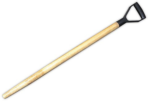 Черенок для снеговых лопат деревянный d=32 мм с V-ручкой высший сорт - фото 1 - id-p84597687