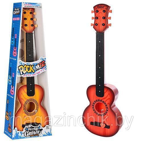 Детская гитара шестиструнная 77-03F, 66 см - фото 1 - id-p84607589