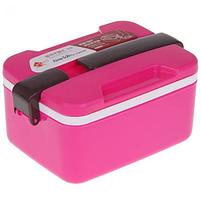 Ланч-бокс "С собой", прямоугольный, 2 уровня: 0,4 л, 1,15 л, с ложкой, цвета МИКС, фото 5