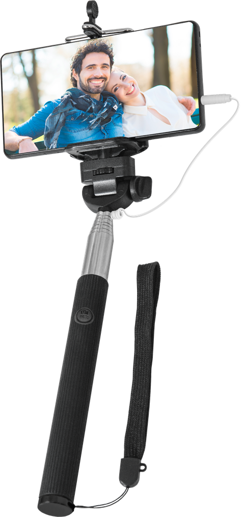 Селфи палка Defender Selfie Master SM-02 Black проводная - фото 3 - id-p84690650