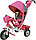 Велосипед детский трехколесный TRIKE Beauty TB7S, надувные колеса, регулируемая спинка., фото 3