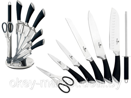 Набор кухонных ножей  Berlinger Haus Infinity на подставке BH-2042, фото 2