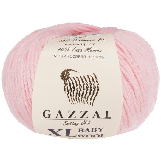 Пряжа Gazzal Baby Wool XL цвет 836XL нежный розовый - фото 1 - id-p84691453