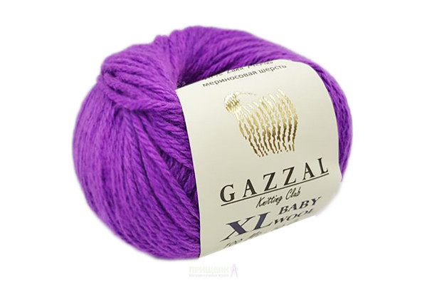Пряжа Gazzal Baby Wool XL цвет 815XL лиловый - фото 1 - id-p84691474