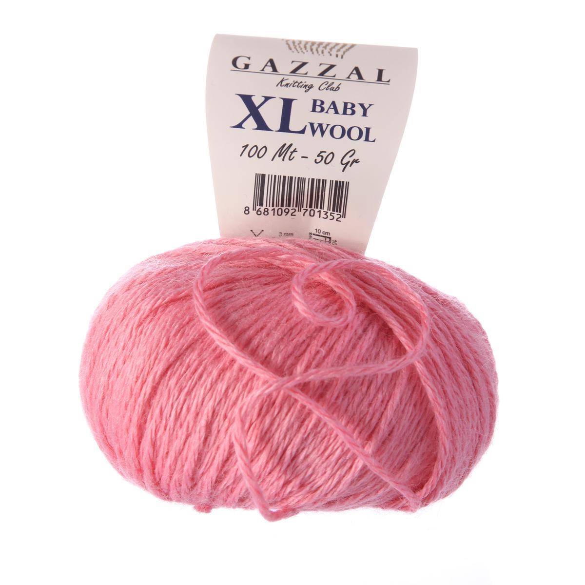 Пряжа Gazzal Baby Wool XL цвет 831XL тёмный розовый - фото 1 - id-p84691488