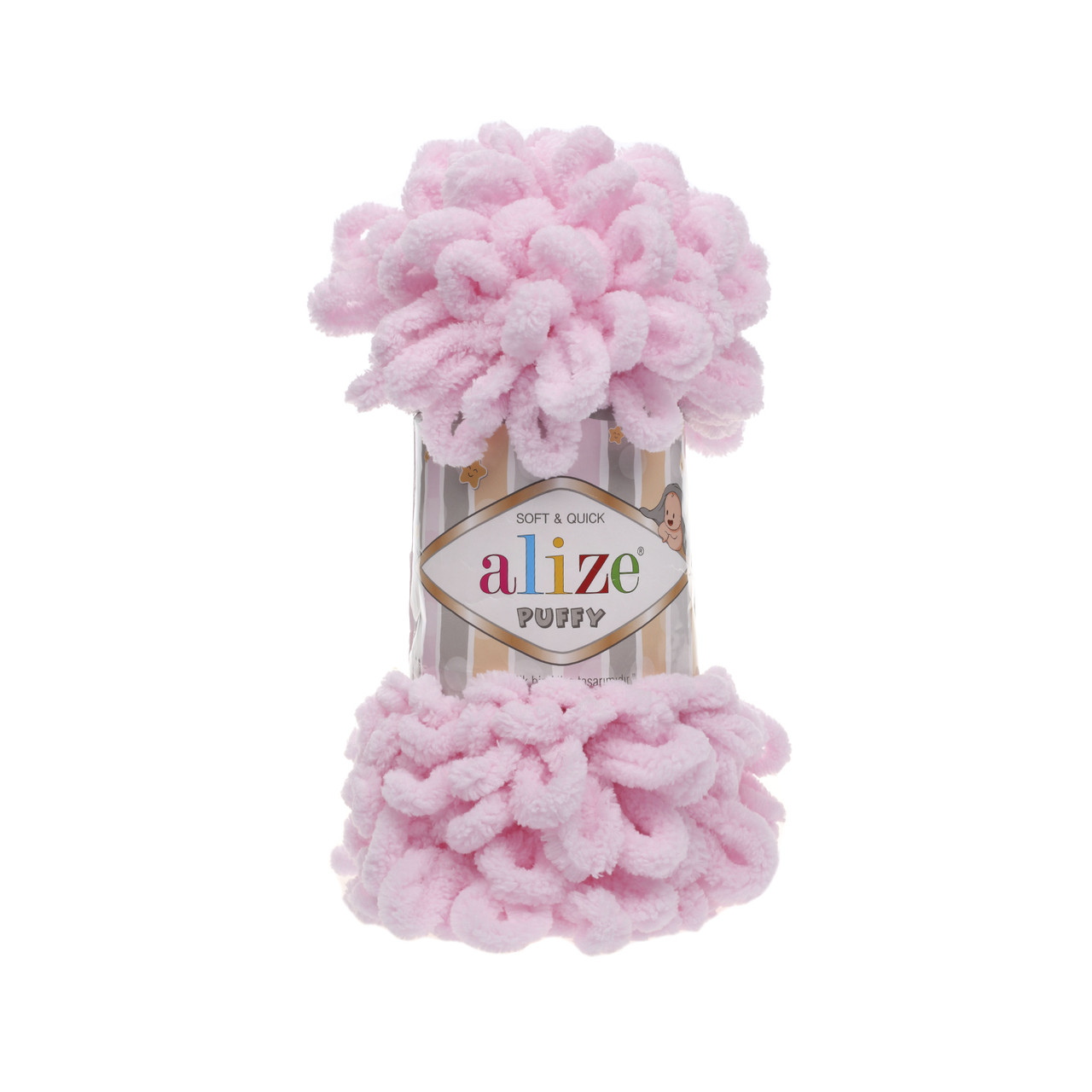 Alize Puffy цвет 31 детский нежно-розовый