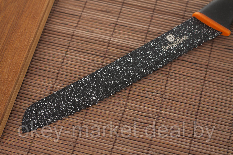 Набор кухонных ножей Berlinger Haus Granit Diamon на подставке BH-2118 - фото 5 - id-p84691983
