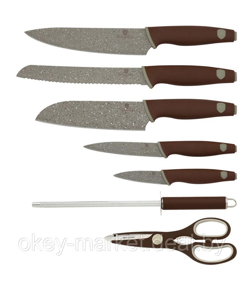 Набор кухонных ножей Berlinger Haus Granit Diamon на подставке BH-2118 - фото 3 - id-p84691983
